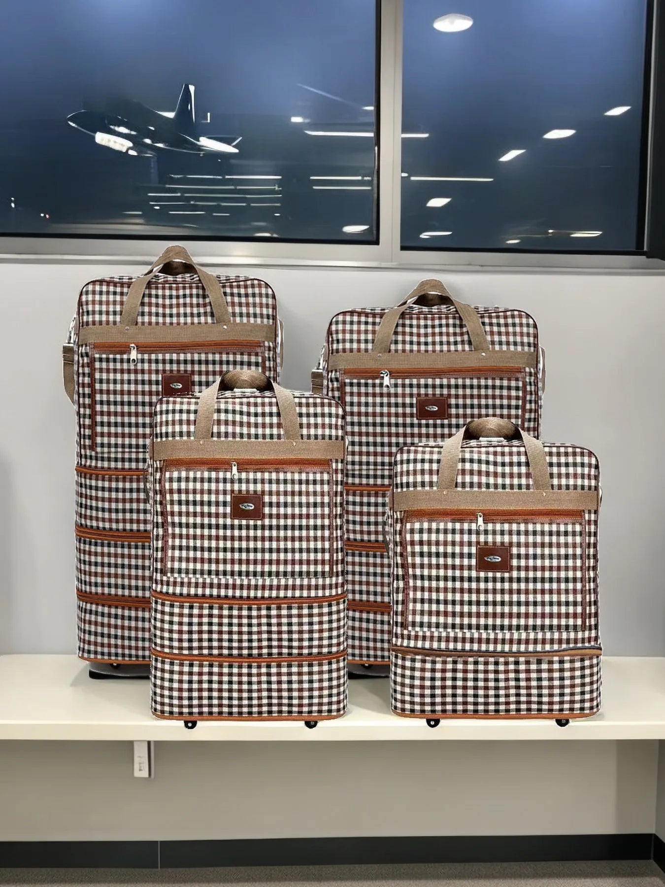 Expandable Extra Large Wheeled Duffel Bag Durable, Lightweight&Multi-Layer for Easy Travel and Storage weekend or overnight bag