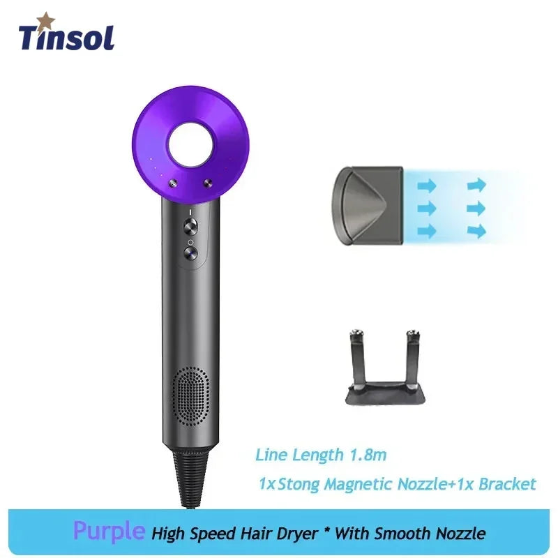 Professional negative ion hair dryer, high-speed constant temperature bladeless hair dryer home negative ion hair dryer