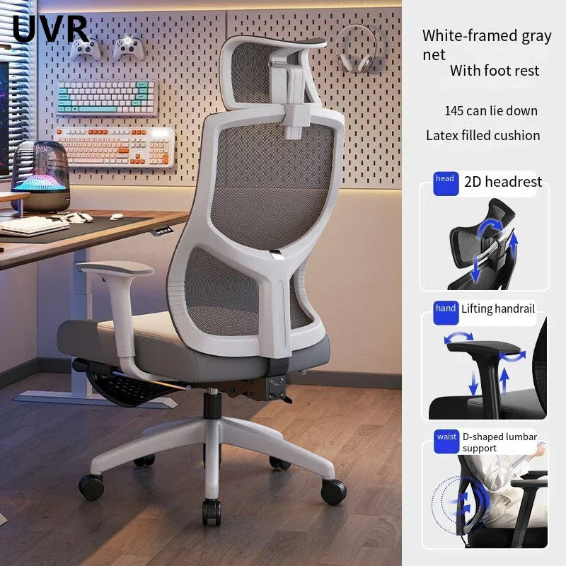 UVR Ergonomic Chair Gaming Computer Chair Can Be Lifted To Adjust The Backrest Chair Comfortable Mesh Staff Chair Office Chair