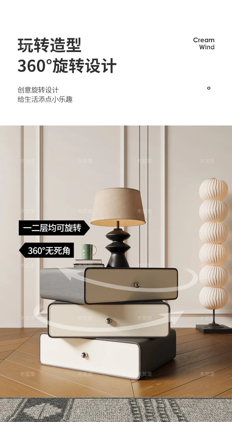 Luxury Storage Bedside Table Bedroom Mobile Cabinets Librero Unique Organizer Nightstand Wood Mesitas De Noche Hotel Furniture