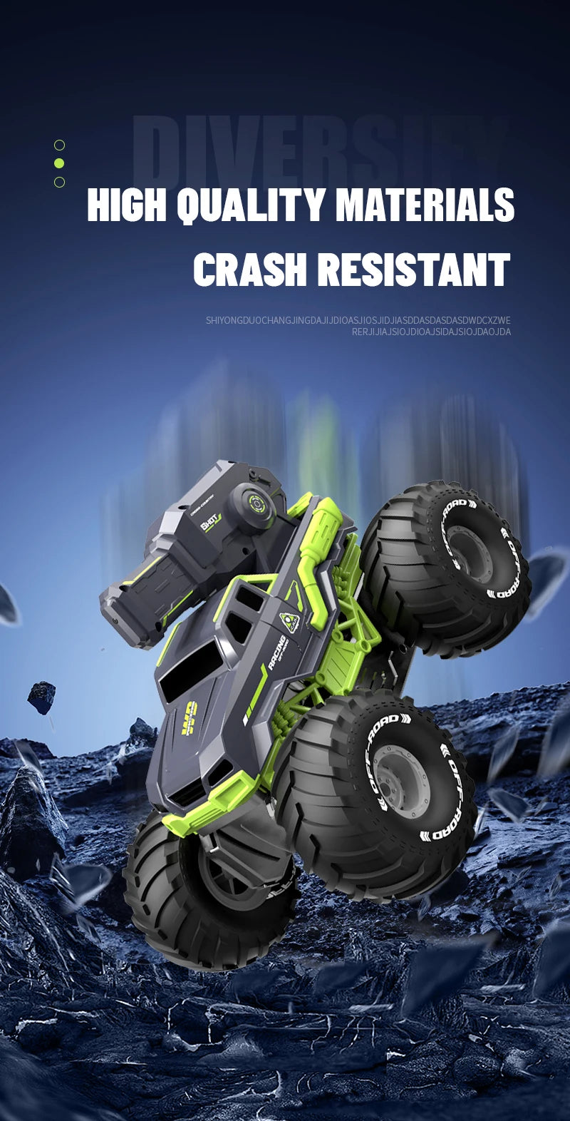 2.4G RC Car Self-absorbing High-pressure Water Gun Remote Control Amphibious Off-road Vehicle Climbing Stunt Car Water Toys Gift