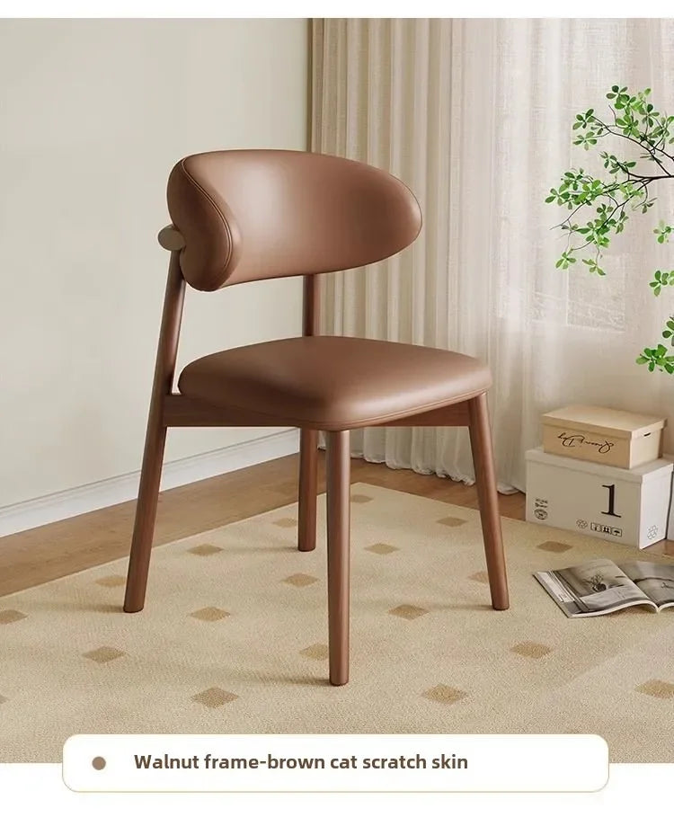 Lounge Vanity Dining Room Chairs Office Single Gamer Home Kitchen Chair Wooden Design Chaises Salle Manger Furniture XR50CY