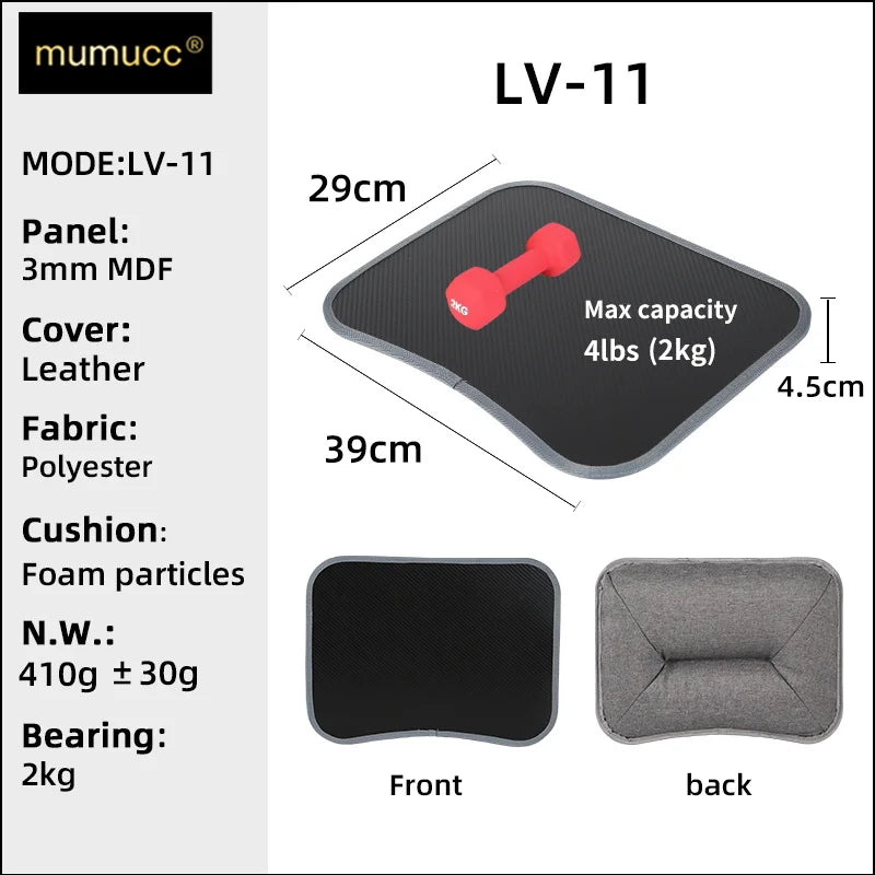 MUMUCC Multifunctional Laptop Desk With Cushion and Filled with Foam Particles, Small Pillow Table, Hard Mouse Pad Large