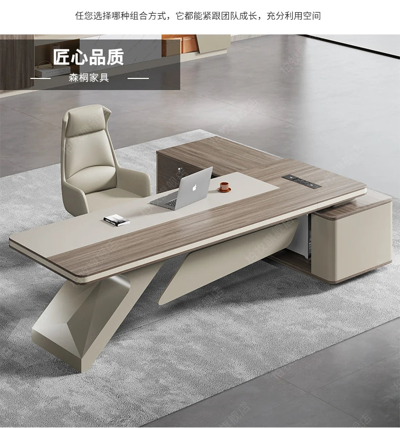 Organizer Designer Office Tablet Asthetic Monitor Executive Office Desk Study Gaming Escritorios De Computadora Furniture