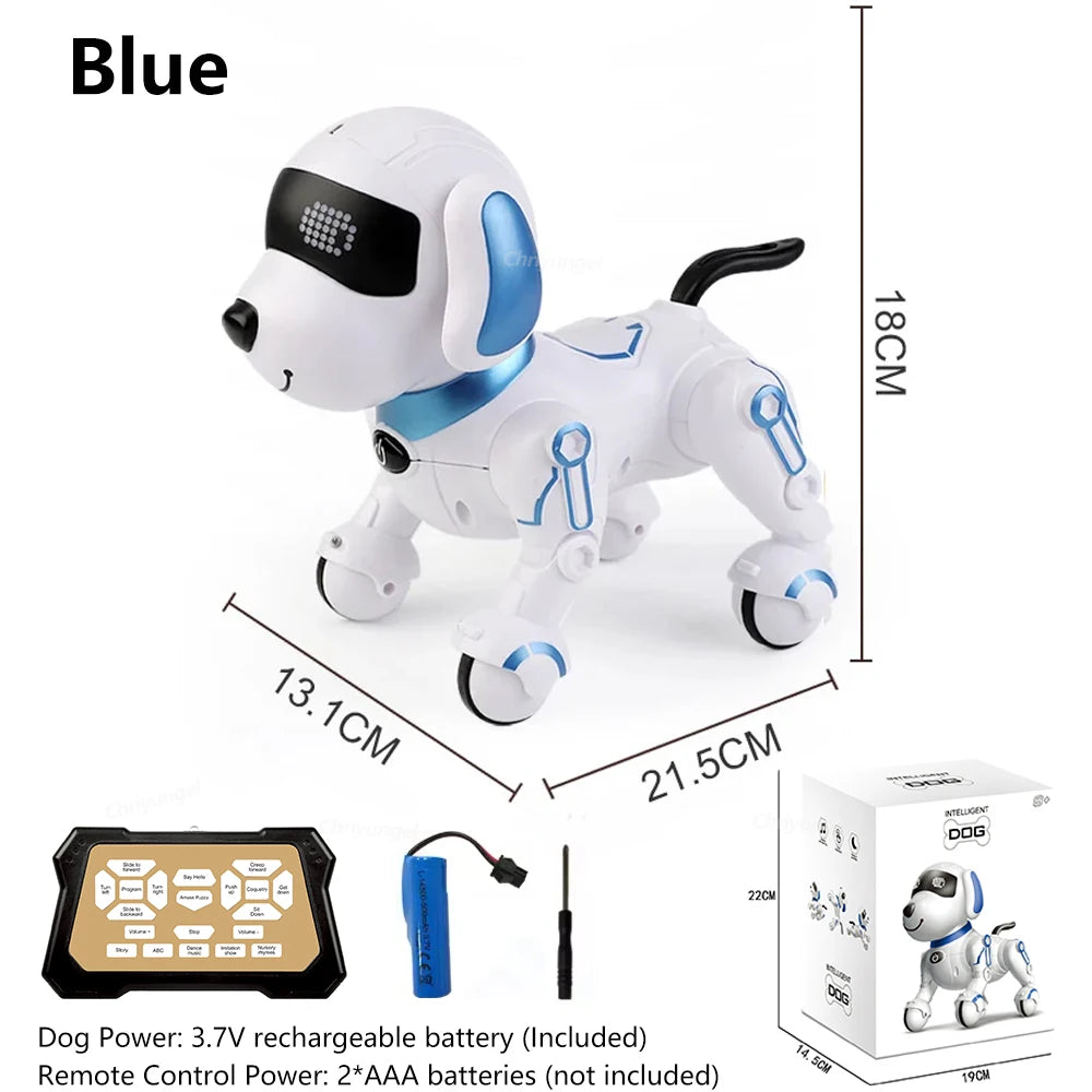 RC Robot Dog Electronic Stunt Pet Interactive Touch Programmable Smart Walking Dancing Kids Birthday Gift for Kids Boys Girls