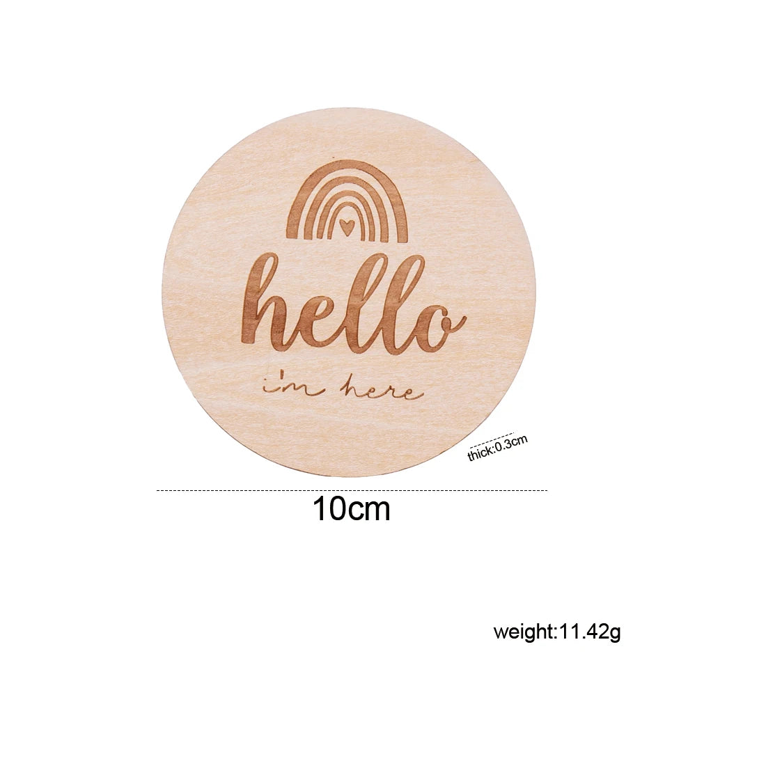 19pcs/lot Baby Milestone Number Monthly Memorial Cards Newborn Baby Wooden Engraved Age Photography Accessories Birthing Gift