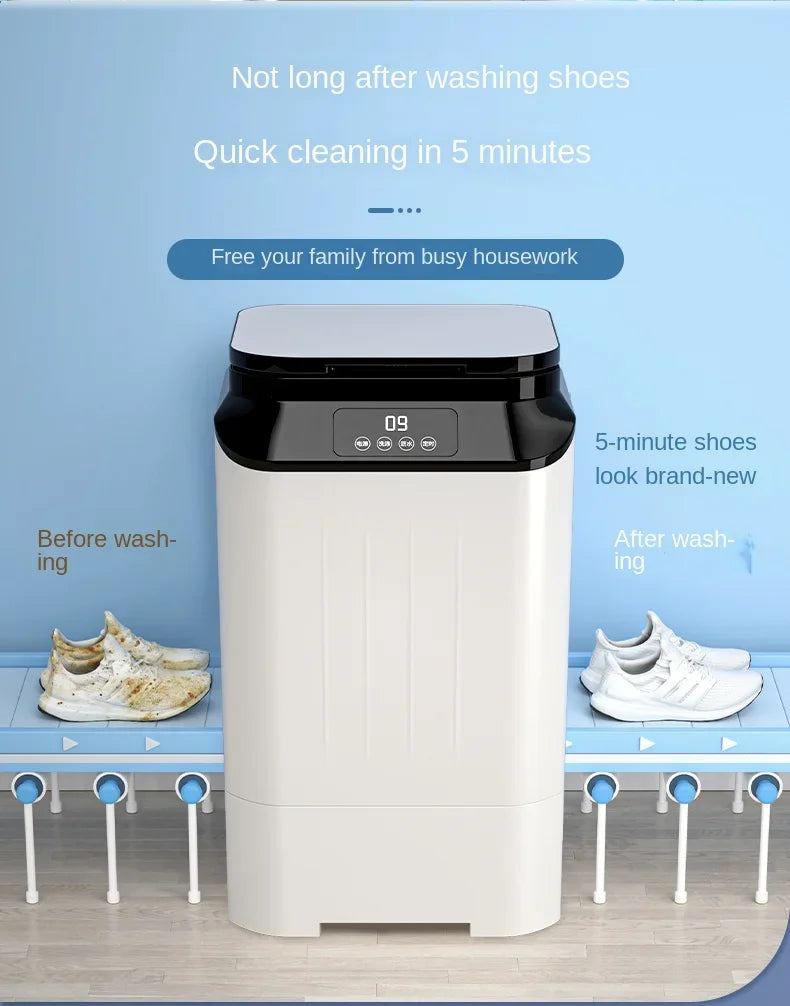 220V shoe washing machine, fully automatic washing and stripping integrated small shoe and sock dedicated washing machine BAA