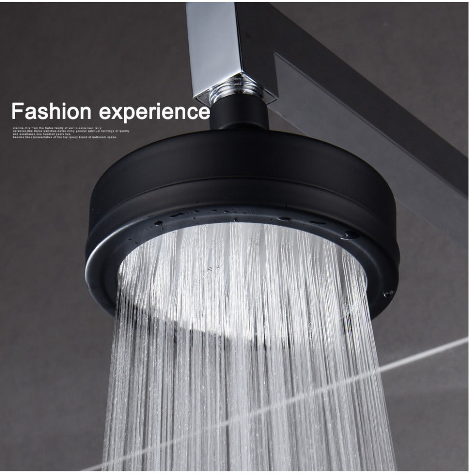 Rain Shower Head Boosting High Pressure High Flow Stainless Steel Rainfall Shower Head Adjustable Angles Bathroom Shower