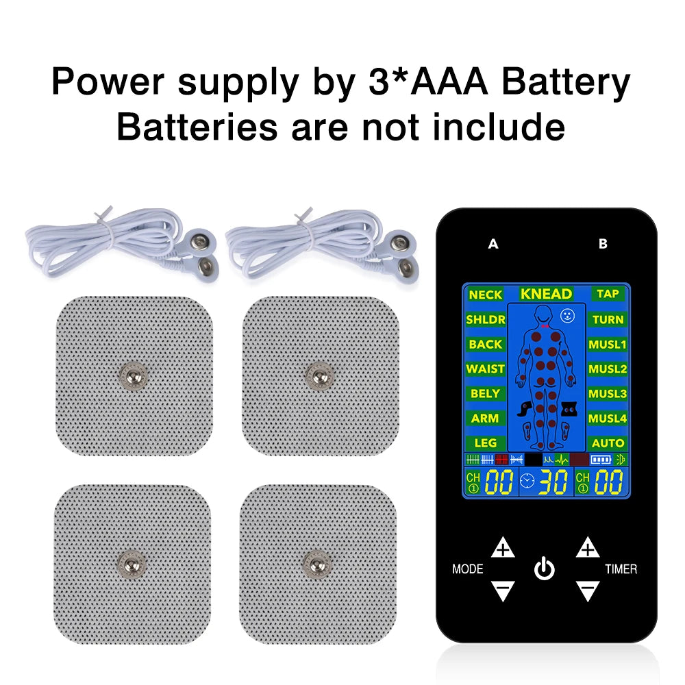 EMS TENS Electrode Pads Back Neck Body Massager Low Frequency Nerve Muscle Stimulator Relaxation Treatment Electrostimulator