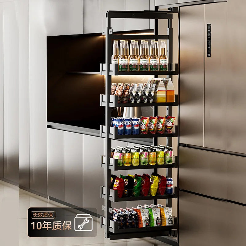 Tall Cabinet Big Monster Storage Kitchen Cabinet Slide Rail Snack Drawer