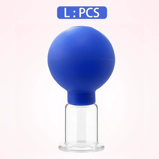 1/4PCS Rubber Massage Body Cups Vacuum Face Cupping Massage Cupping Facial Skin Lifting Body Anti Cellulite