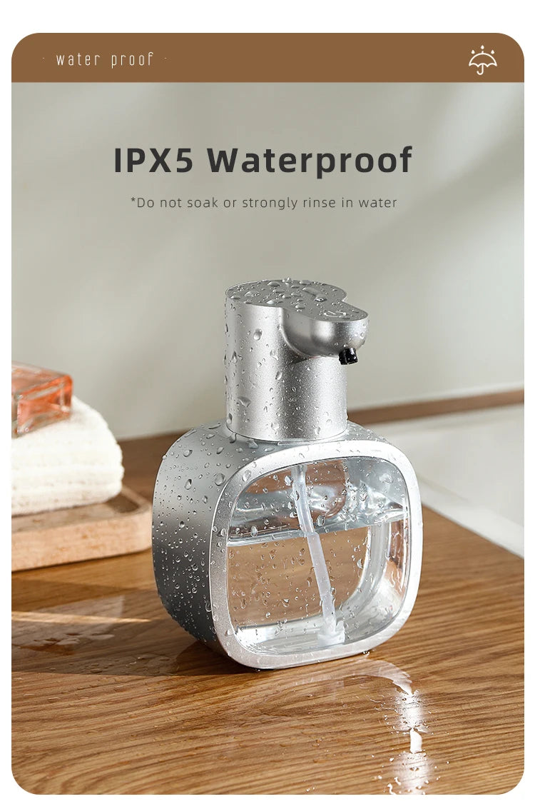 New Wall Mounted Automatic Soap Dispenser Foam Smart Hand Washing Machine 500ml Liquid Rechargeable Bathroom Induction Sensor