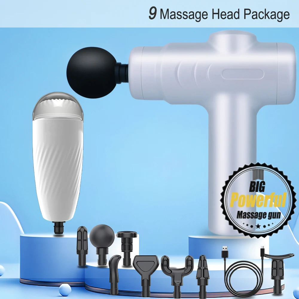 Fascia gun electric frequency conversion impact massage gun male specific training relaxation deep massage body neck hands legs
