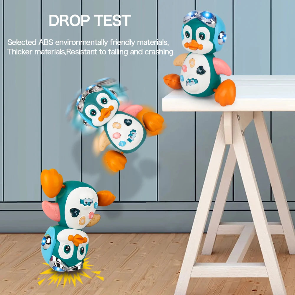 Kids Electronic Pet Toys Dancing Octopus&Duck Musical Penguin Baby Crawling Toys Toddler Interactive Toys Tummy Time Gifts