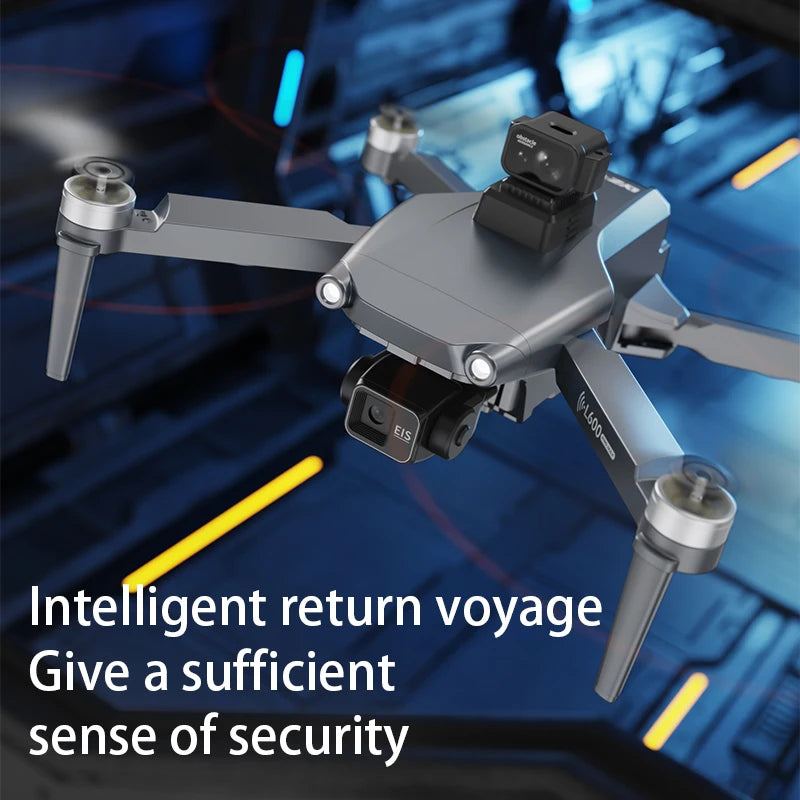 HOT-Professional 8K HD Dual Camera New L600-2 MAX GPS Drone 5KM 3-Axis Gimbal 360 Obstacle Avoidance Brushless Quadcopter Toy