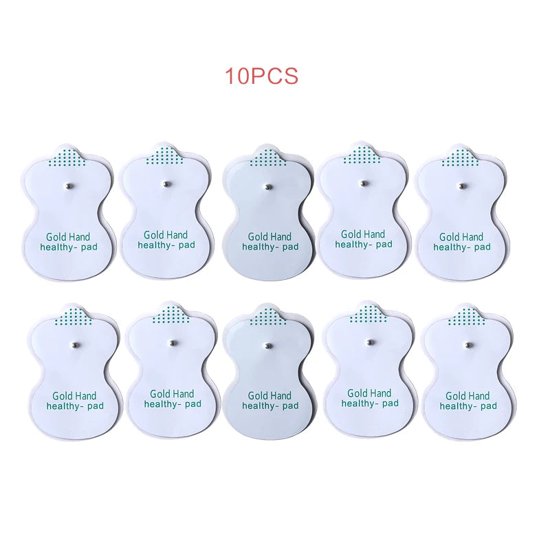 Dual Channel Electric TENS Physiotherapy Massager Relax Muscle  Stimulator + 8 Gel Electrode Pads Health Care