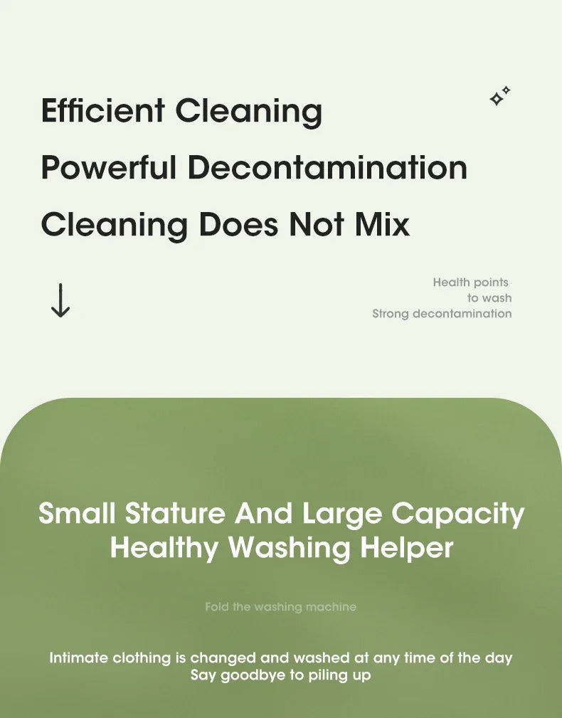 Folding  Washing Machine Sock Barrel Centrifuge Washing Machine Clothes Mini Underwear Portable Washing Machine for Dehydration