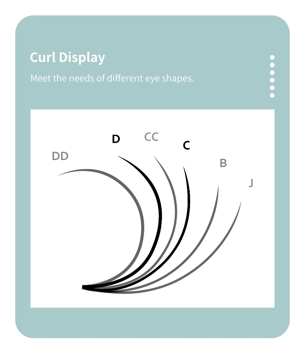 DIYDAY 16Rows Mink Lashes Individual Natural False Eyelashes B C CC D DD Curl Eyelash Extension Supplies for Makeup