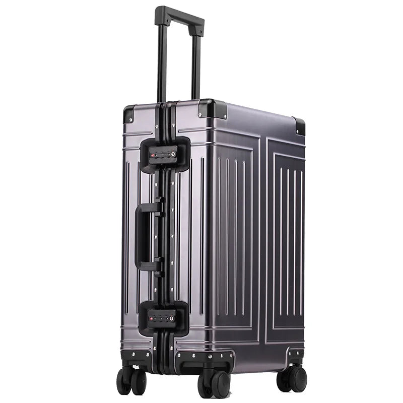 20/24/26/28 Inch Aluminum Suitcase Alloy Trolley Case 30 inch Large Capacity Rolling Luggage Travel Suitcase with Wheels