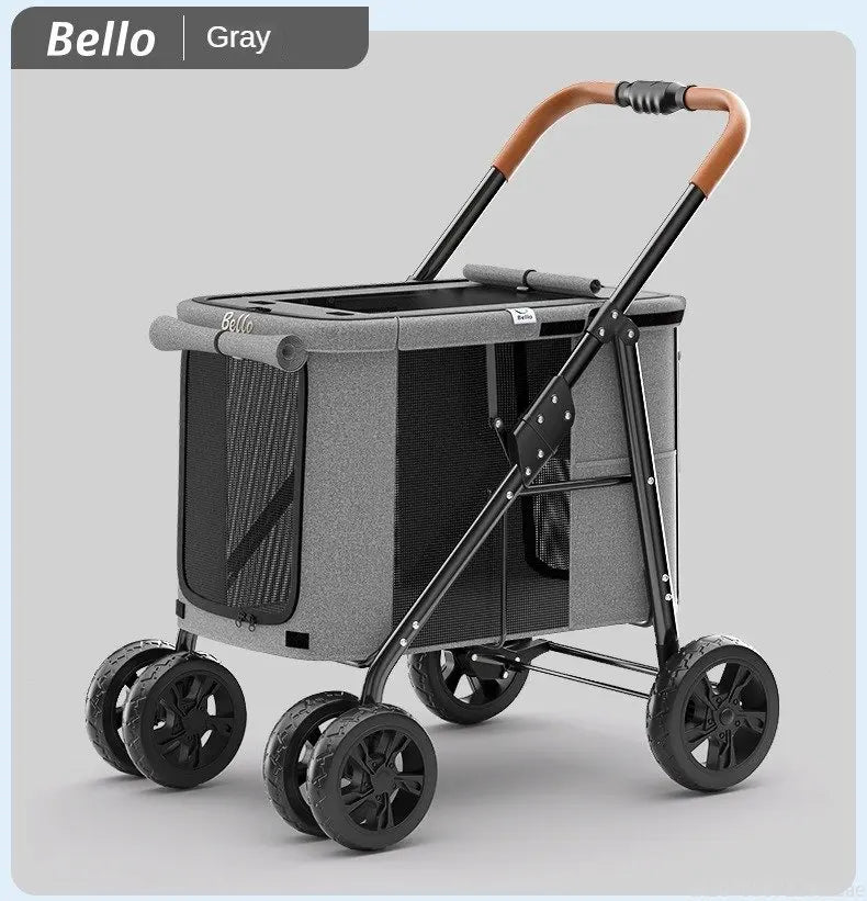 Multiple pet strollers large dog trolley cart folded large space Multifunctional trolley case with wheel bearing 30kg for travel