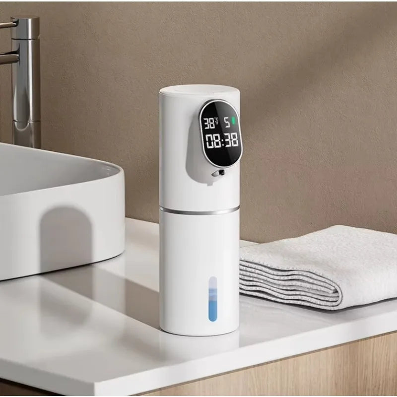 Automatic Soap Dispenser Touchless 320ml Foaming Soap Dispenser Smart Display USB Rechargeable Electric 5 Level Adjustable