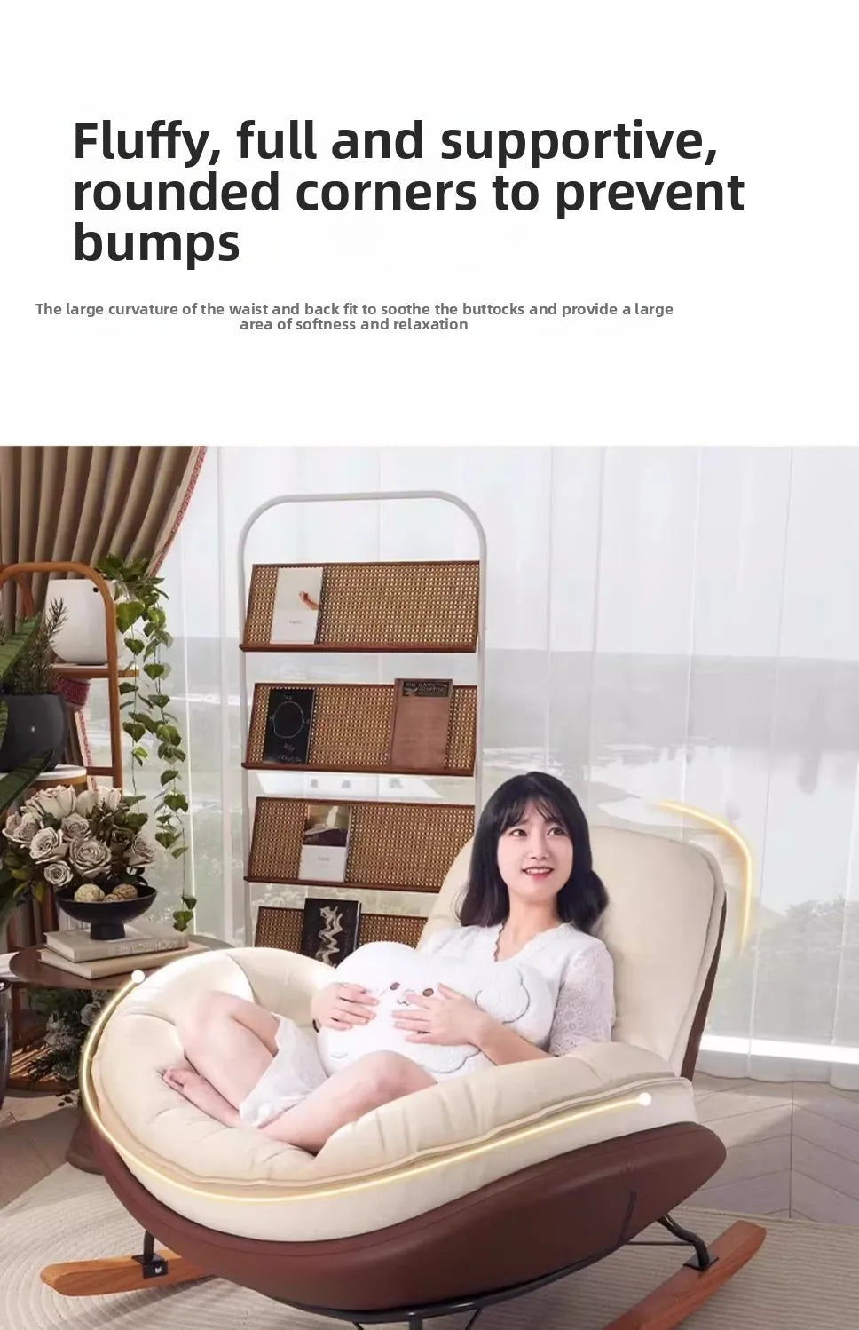 Furnished Lazy, Sofa, Penguin, Rocking Chair, Recliner, Balcony, Outdoor, Home, Bedroom, Leisure Chair, Living Room, Chair