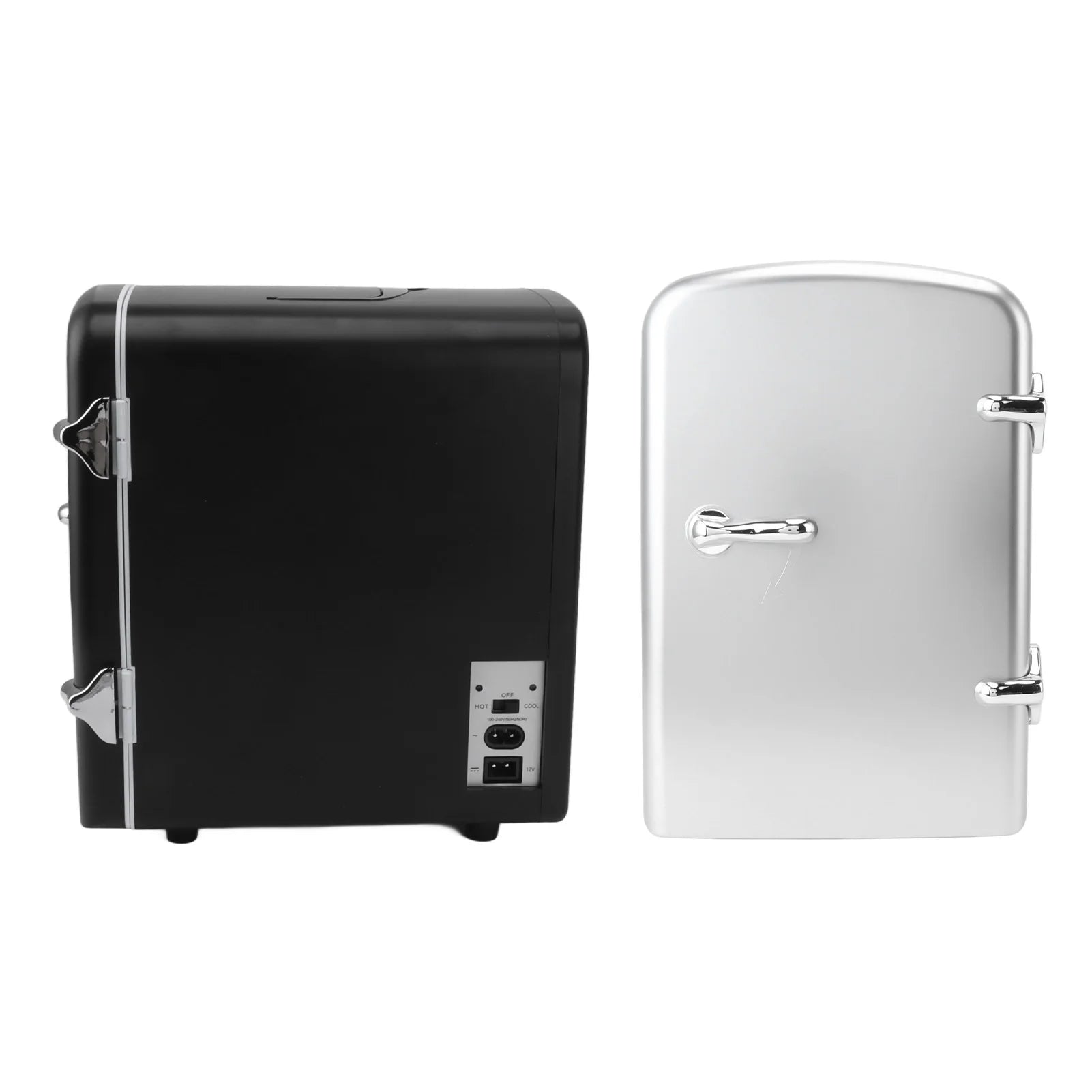 Mini Fridge 36W 4L 6 Cans Capacity Portable Travel Car Refrigerator Cooler Warmer Low Noise DC12V Car Adapter AC100‑240V