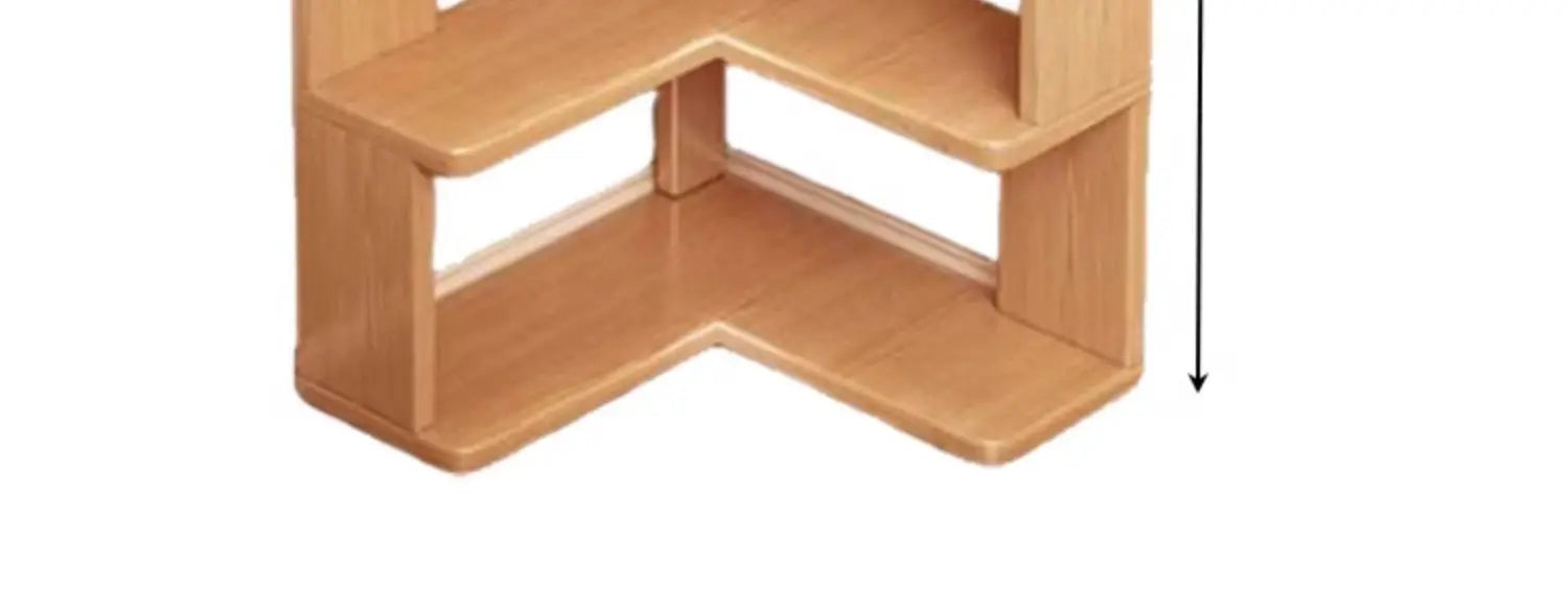 Solid Wood Corner Bookshelf Integrated Shelf Against The Wall Floor Narrow Cabinet Household Corner Storage Shelf Bookcase