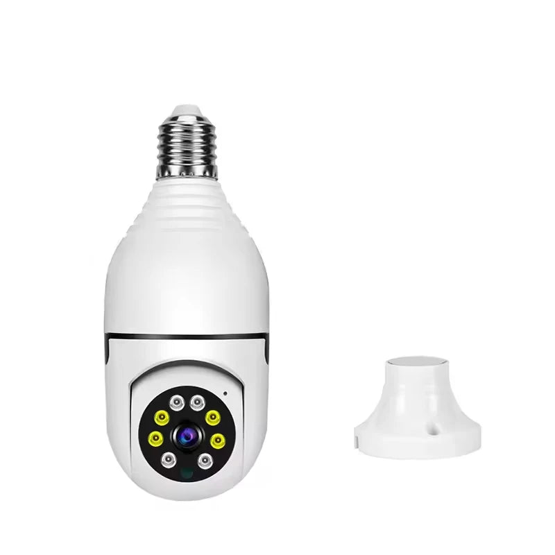 Bulb Surveillance Camera Full Color Night Vision Automatic Human Tracking Zoom Indoor Security Monitor Wifi Camera Smart Home