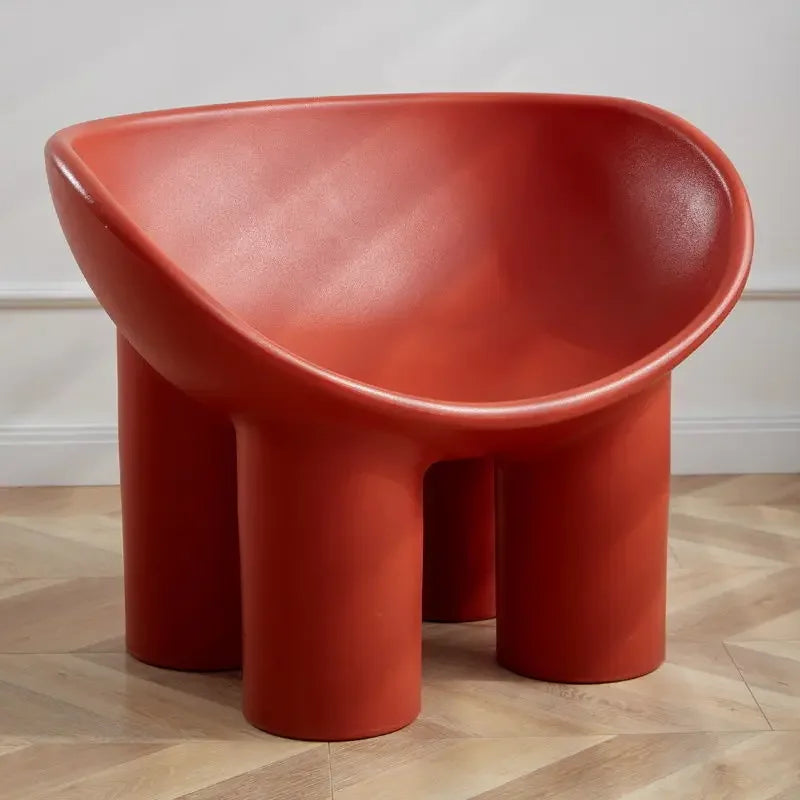 Scandinavian Designer Elephant Leg Chair Ins B&B Single Sofa Chair Lazy Creative Outdoor Leisure Chair Plastic