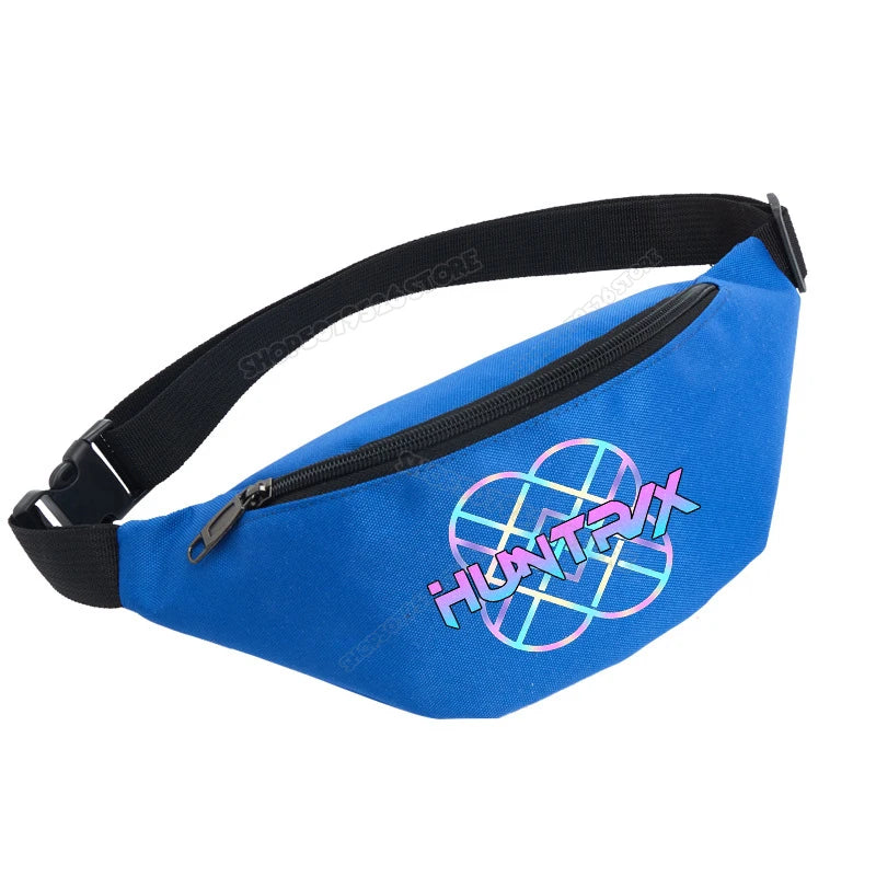 KPop Demon Hunters Girl Waist Bag Movie Anime Kids Fanny Packs Cartoon Cute Crossbody Chest Packs Lightweight Child Belt Bum Bag