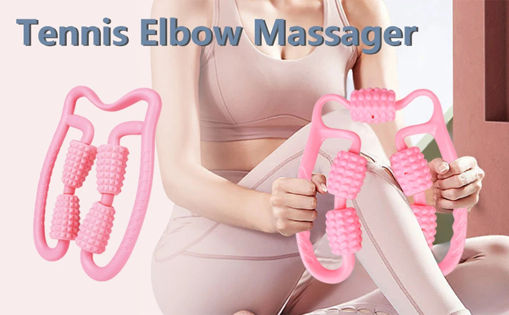 Muscle Massage Roller for Deep Tissue 360° Manual Dual Angle Foam Massager Roller for Legs Neck Arm Waist Muscle Roller Massager