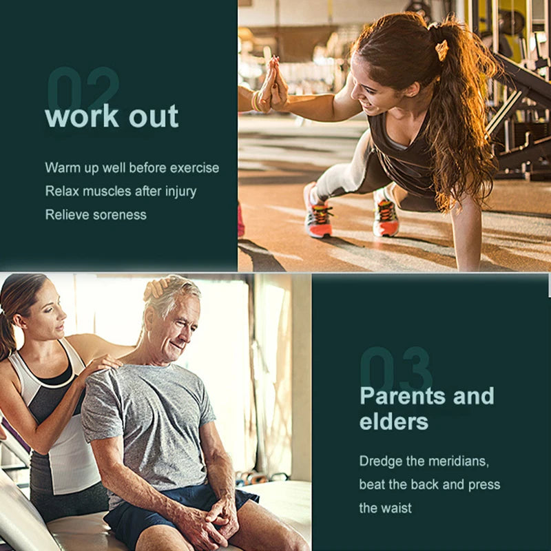 32 Speed LCD Body Massge Gun Vibration Neck Massager Portable Fitness Device For Body Neck Arm