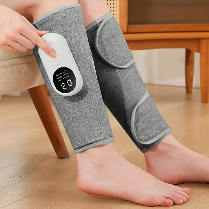 1/2 Leg Massager for Round Calf Push, 3 Intensities, 3 Heat Levels, Air Compression Massager, Heat Leg Massager