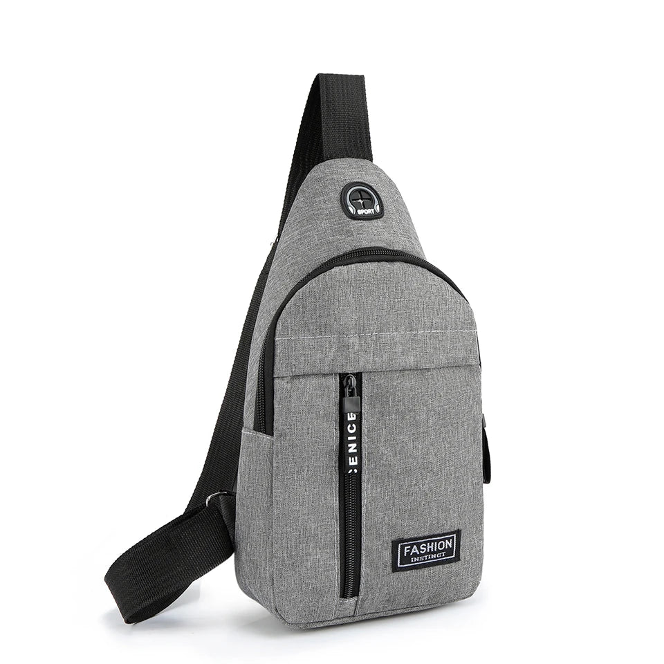 Men's Crossbody Bag Single Shoulder New Trend Chest Bag Fashionable and Portable Men Shoulder Bag