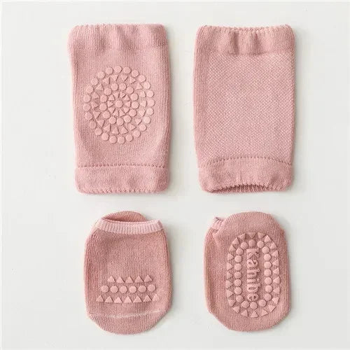 Soft Newborn Slip Toddler Anti Sock For Girls Boys Baby Girl Boy Sport Socks and Knee 2Pcs Infant Set Summer Spring 2023 New