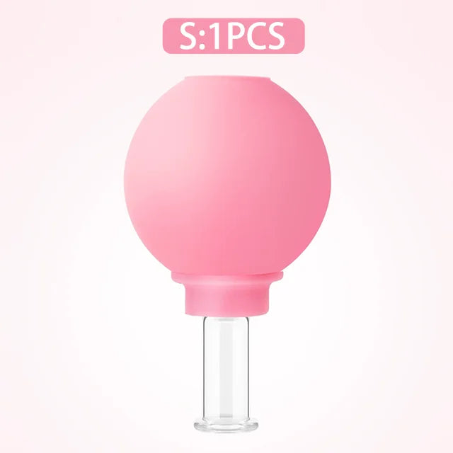 1/4PCS Rubber Massage Body Cups Vacuum Face Cupping Massage Cupping Facial Skin Lifting Body Anti Cellulite