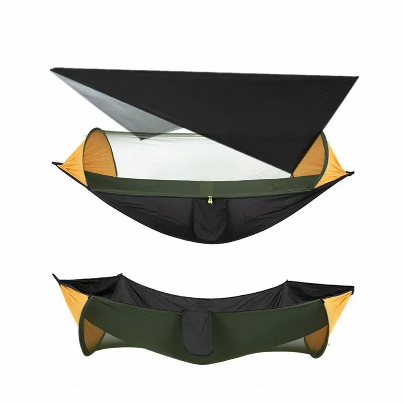 Camping Hammock with Mosquito Net and Rain Fly Tarp,hammock chair swing chair outdoor for Backpacking, Survival,Travel