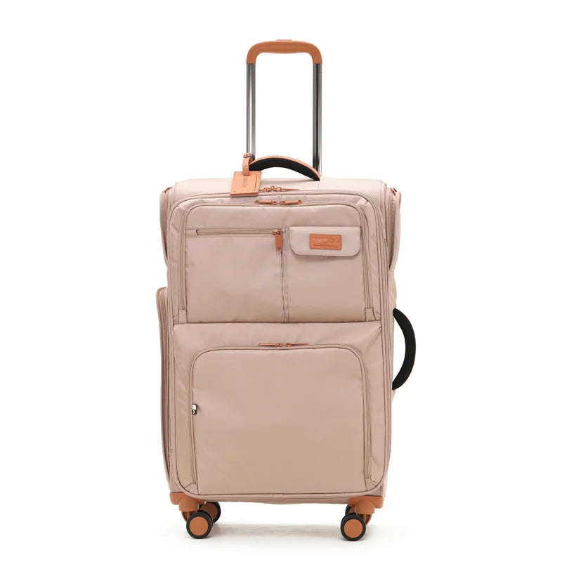 KLQDZMS Luggage Travel Bag Set 20"24"28 Inch Large Capacity Trolley Case Oxford Cloth Boarding Box with Wheels Rolling Suitcase