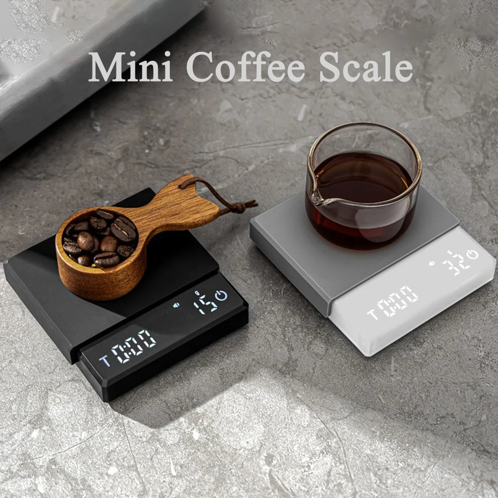 Digital Coffee Scale mini Usb digital Rechargeable coffee scal Espresso Scales kitchen High-Precision weight electronic scale