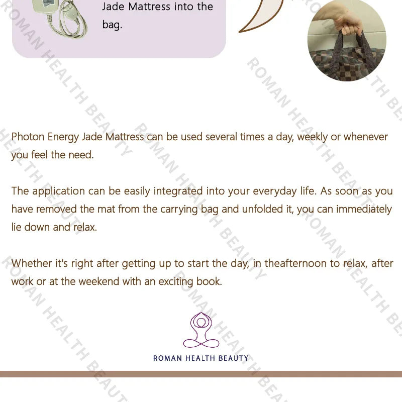 150×50cm Far Infrared PEMF Magnetic Therapy Bio-Crystal Mat Chakra Energy Photon Massage Cushion with Heating Long Wave Tech