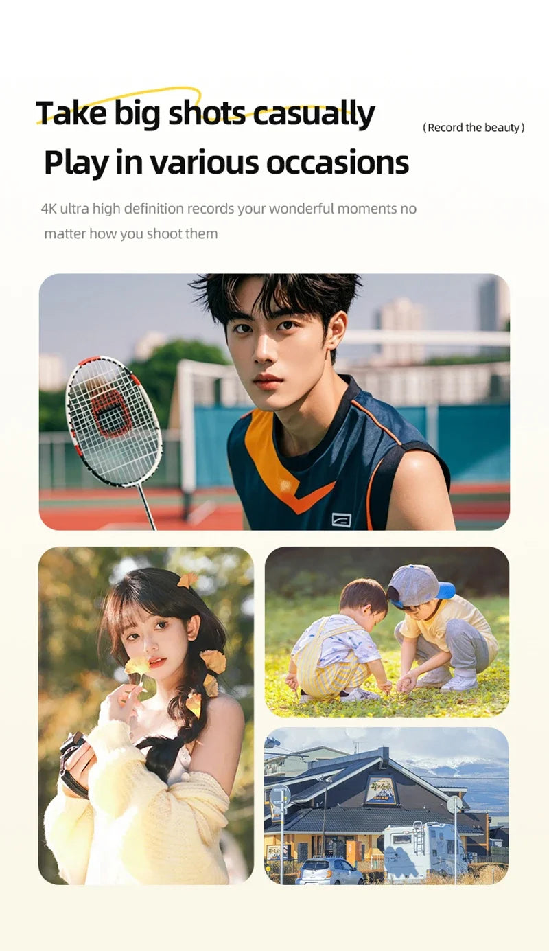 Xiaomi 4k Digital Camera Retro CCD Portable Camera 50 Million Pixels Auto Focus Entry-level Camera Dual Camera Flash Student CCD