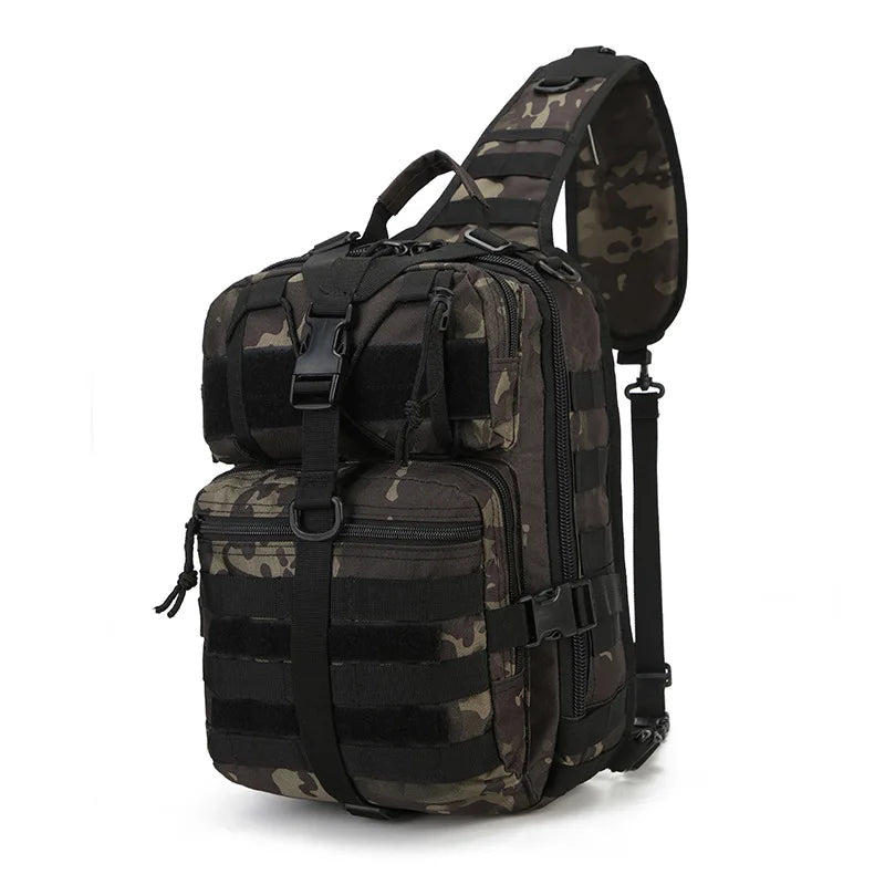 Tactical Military Sling Bag Men Small Sling Rover Range Shoulder Bag Molle Outdoor Camping Hiking Daypack Hunting Crossbody Pack