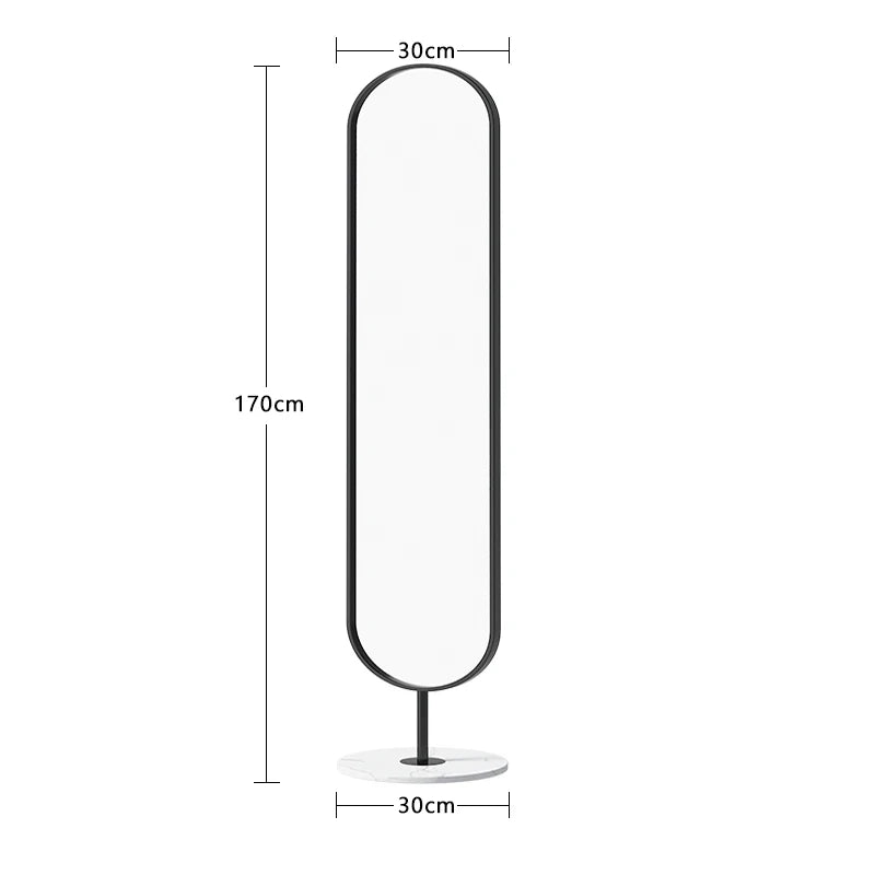 Floor Standing Mirror Decoration Modern Full Body Oval Bathroom Bedroom Mirror Funky Luxury Long Big Espelhos Home Products