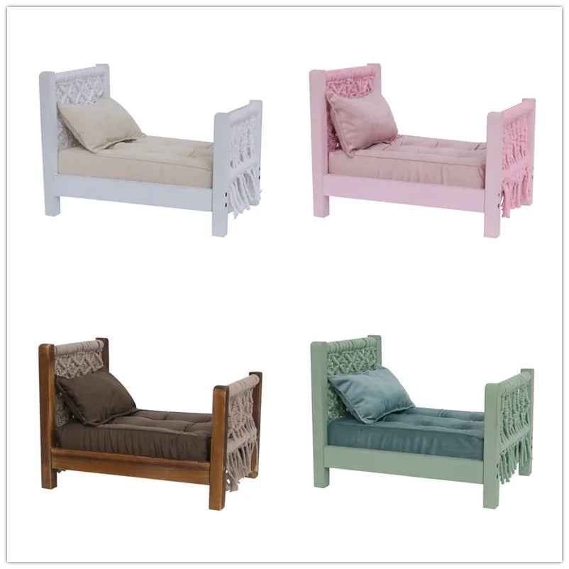 Newborn Photography Props Mini Mattress Cushion for Baby Bed Basket Chair Posing Bedding Fotografia Accessories