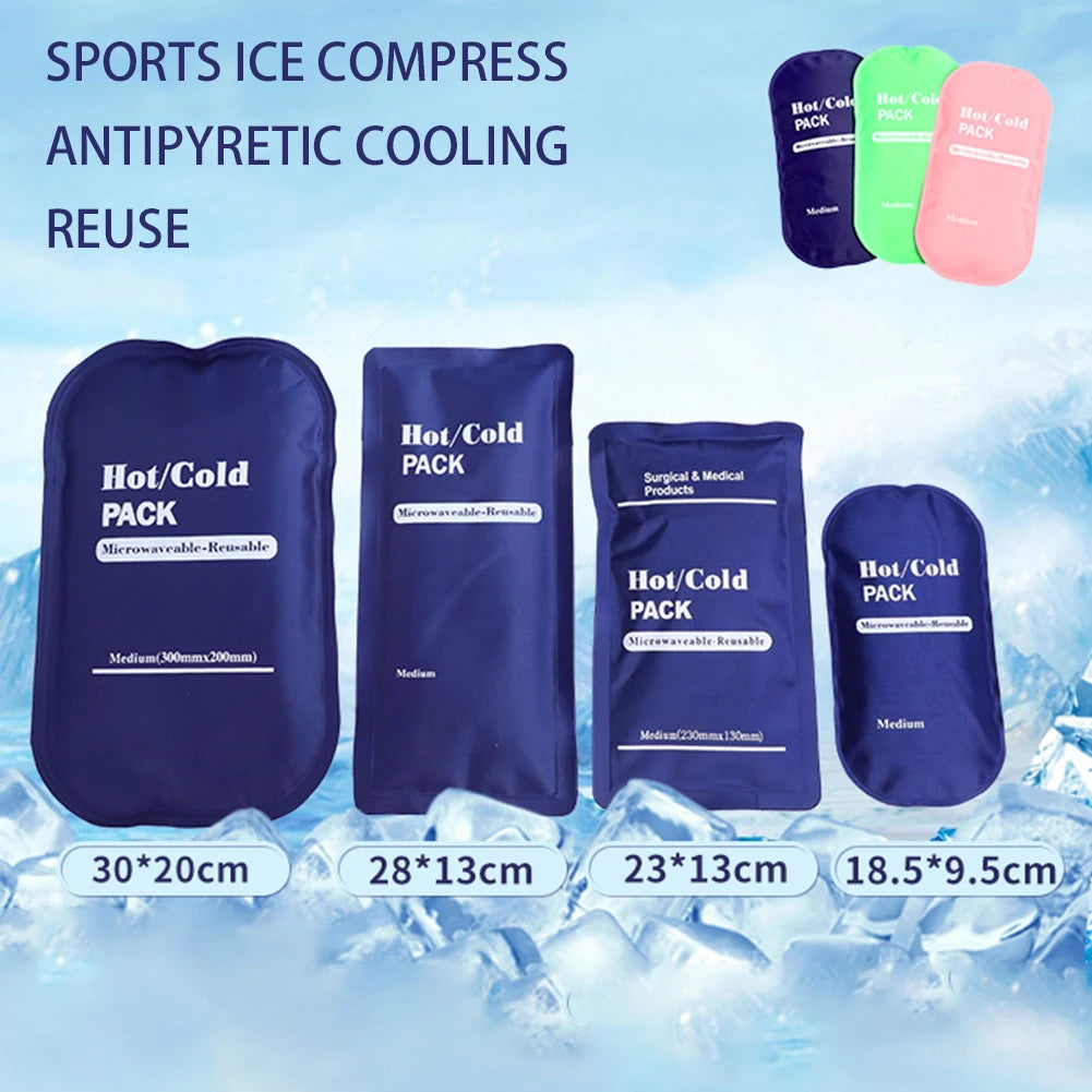 Reusable Ice Bag Sports Icing Packs Pain Relief Outdoor Cold Hot Ice Packs for Knees Ankles Injuries Muscle Back Pain Relief