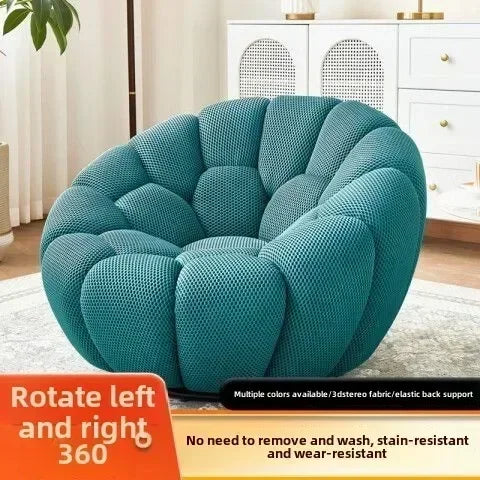 Single Seat Designer Pumpkin Lazy Sofa Balcony and Bedroom Can Lie Down and Recline Italian Minimalist Rochburg Football Sofa