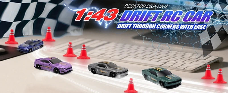 1/64 2.4G High speed Drift Rc Car 4WD Remote Control Car Four Wheel Drive Radio Controlled Mini RTR Racing Model Boy Toy Gift