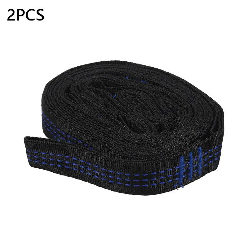 2Pcs High Bearing Capacity Hammock Straps 600lbs Breaking Strength Polyester Hammock Belt Rope 5 Ring Correias De Poliéster