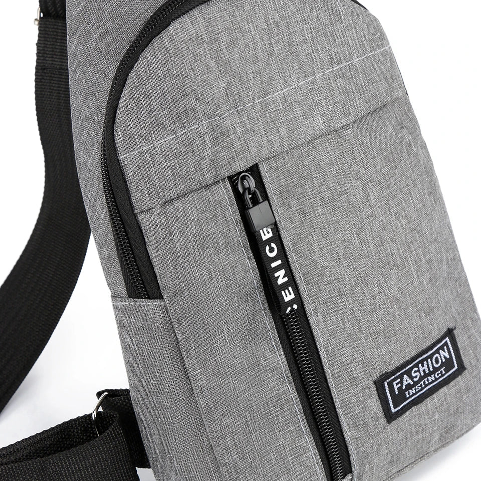 Men's Crossbody Bag Single Shoulder New Trend Chest Bag Fashionable and Portable Men Shoulder Bag